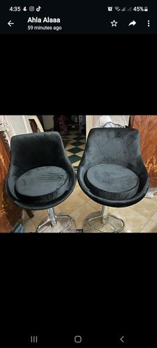 Customer photo review of كرسي بار هيدروليك  - أسود -AC63