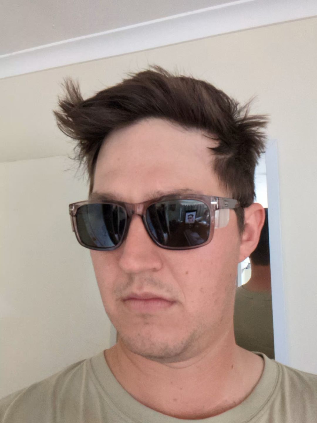 Customer photo review of Kenneth Steel Polarised Safety Glasses