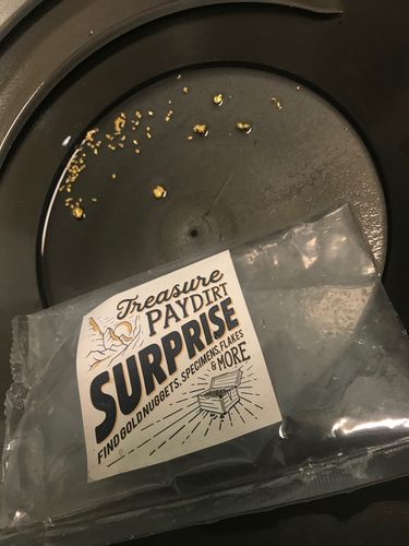 Customer photo review of Treasure Paydirt Surprise '300 GRAM GOLD HUNT' - Gold Paydirt Panning Concentrates