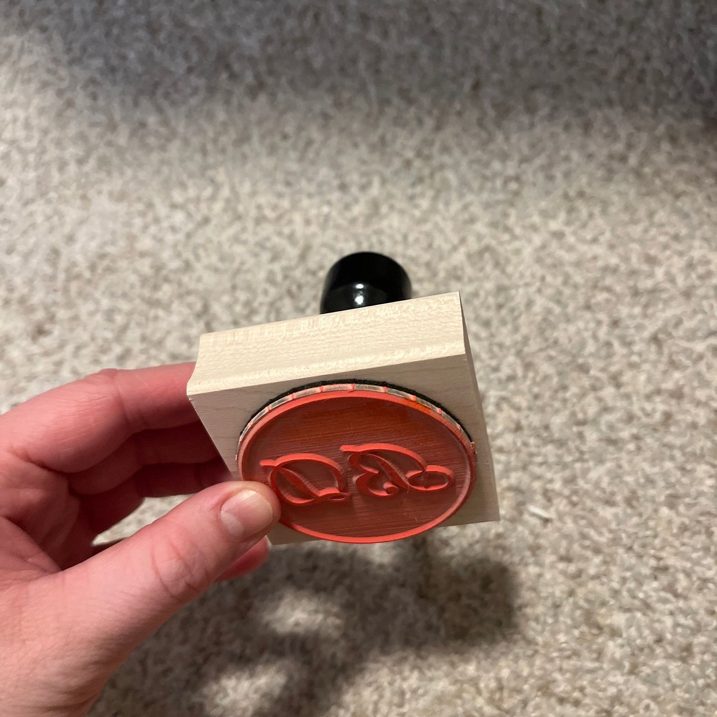 Customer photo review of Small Wood Stamp