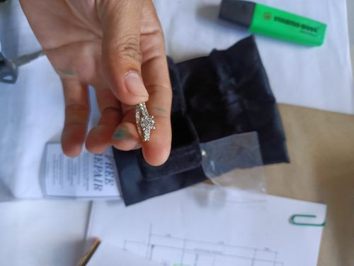 Customer photo review of 1.5ct Slovenia Engagement Ring