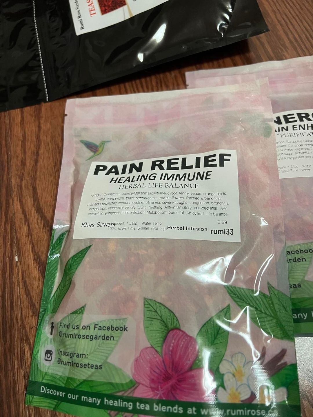 Customer photo review of Ginger Cinnamon Life Balance Herbal Tea