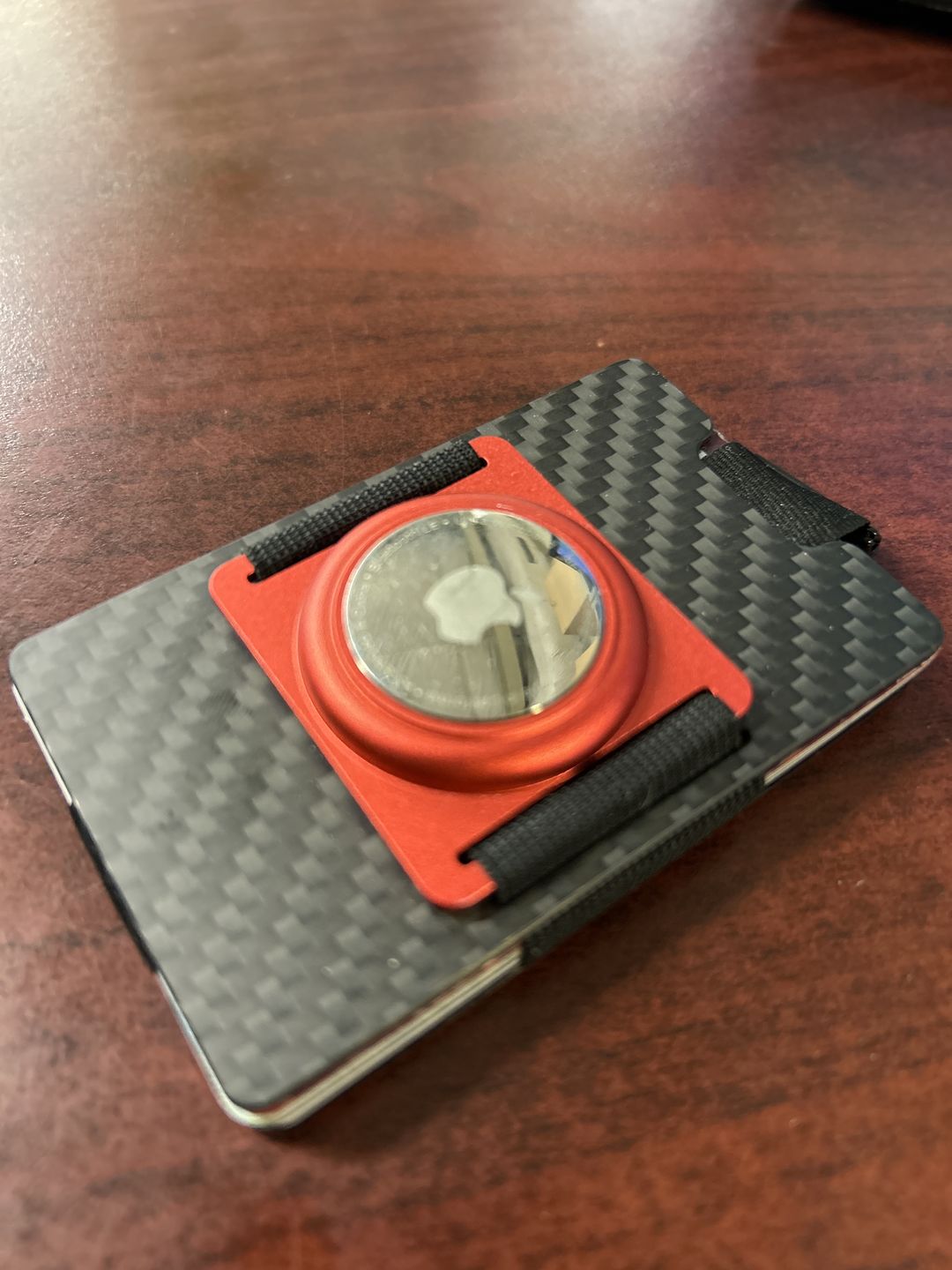Customer photo review of Carbon Fiber 3K matte Slim Wallet
