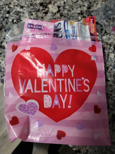 Customer photo review of "Happy Valentine's Day" Zipper Sandwich Bag,pack of 10