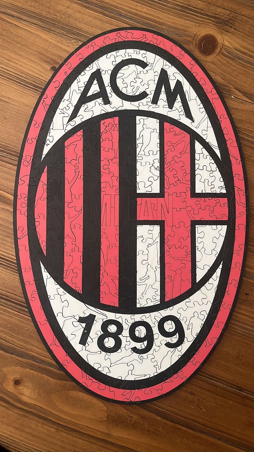 Customer photo review of AC Milan® Logo - Official Wooden Puzzle