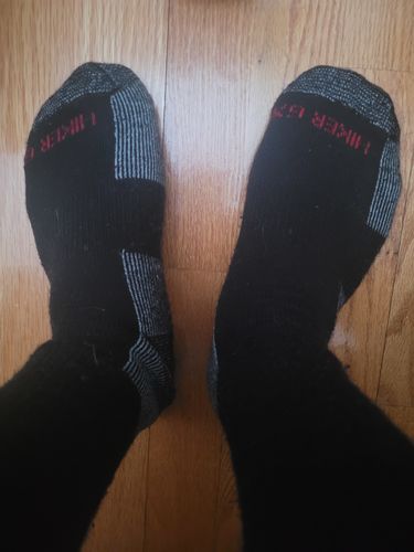 Customer photo review of J.B. Field's "Hiker GX" Merino Wool Hiking Sock - SLIGHTLY IMPERFECT -Assorted 3PK