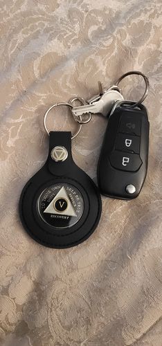 Customer photo review of Recovery Mint 5 Year AA Medallion - Tri-Plate Five Year Chip/Coin - Black