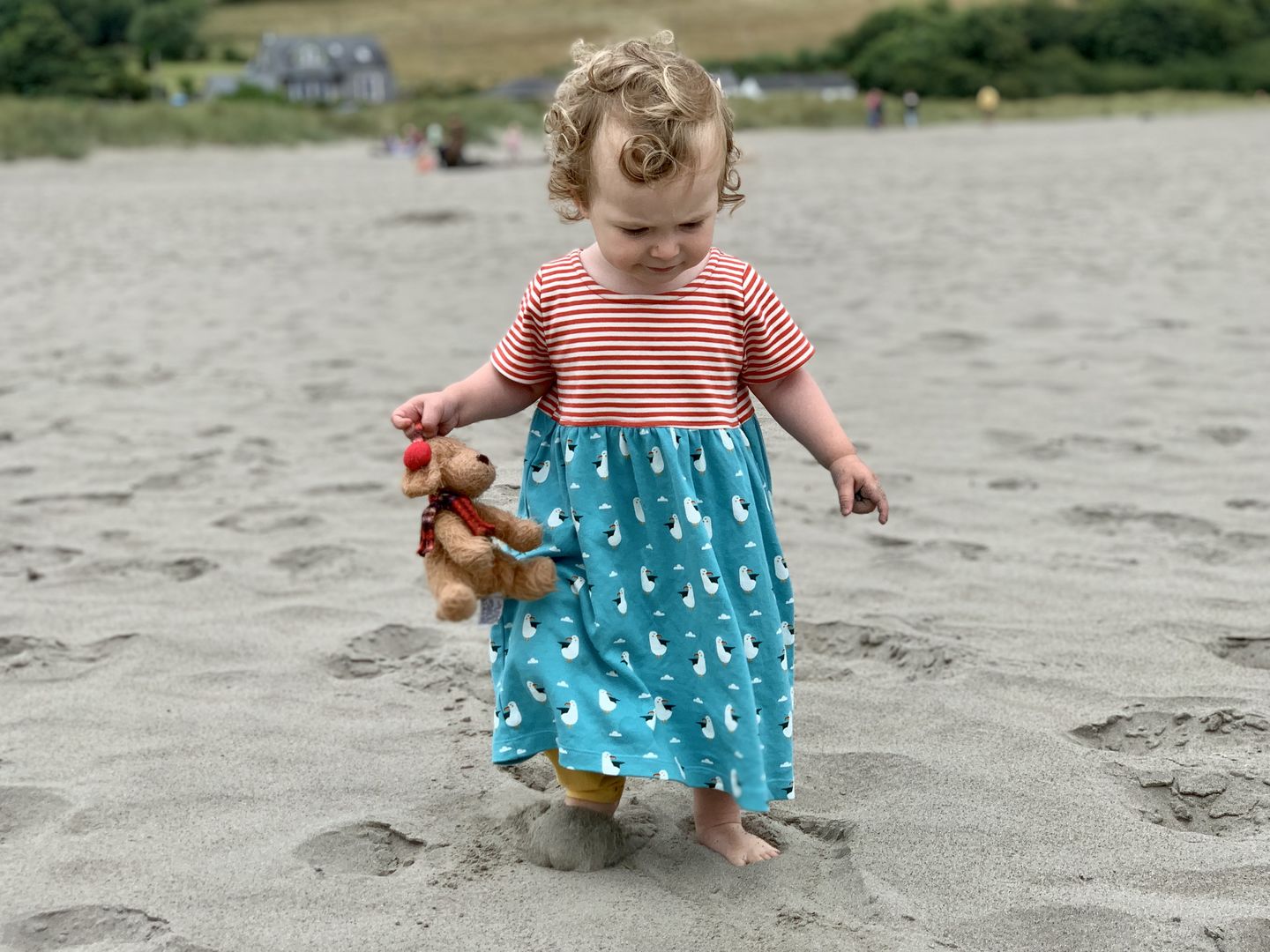 Customer photo review of Summer Seagull Interlock Easy Peasy Dress