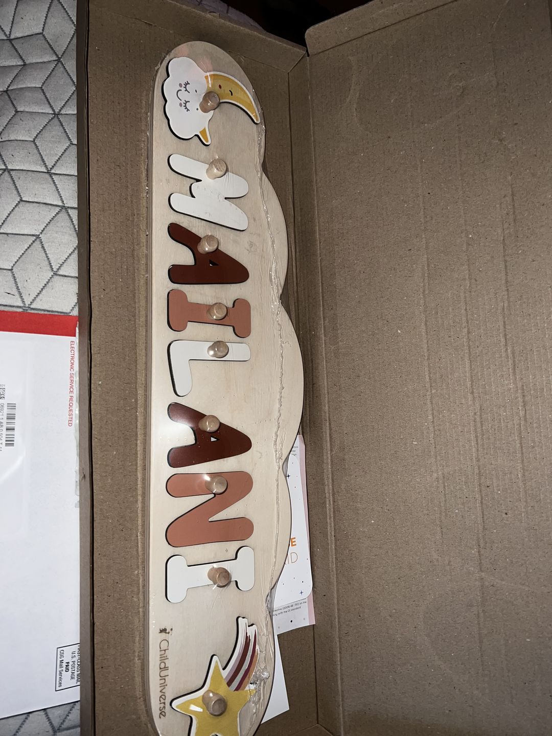 Customer photo review of Cloud Name Puzzle