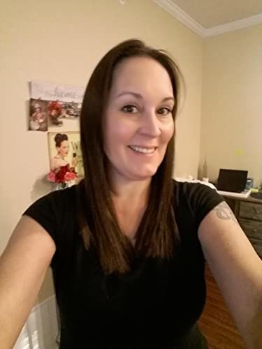 Customer photo review of Moresoo Virgin Tape In Hair Extensions Real Human Hair Chocolate Brown(#4)