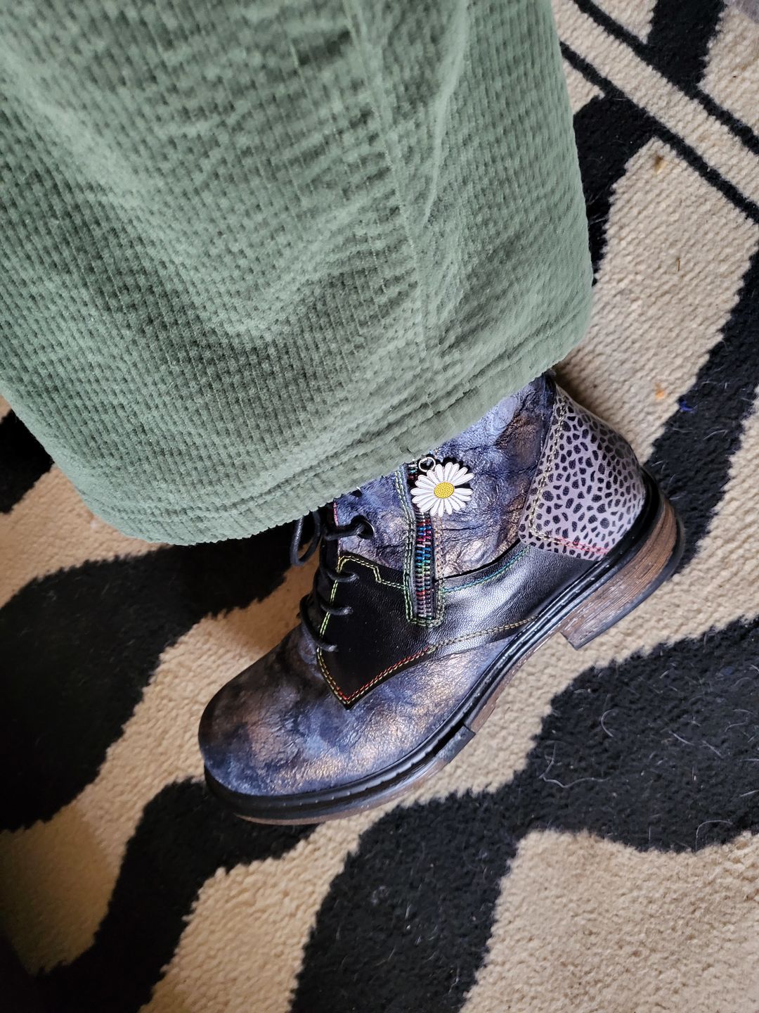 Customer photo review of Genuine Leather Vintage Boots