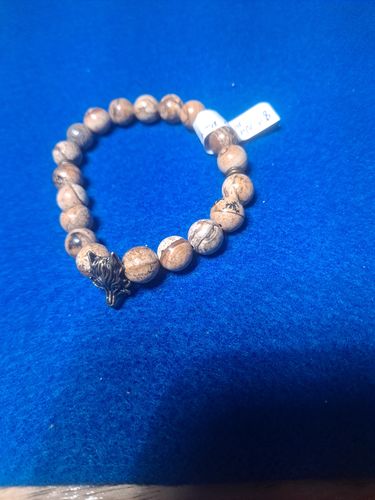 Customer photo review of 15.5" 6mm/8mm/10mm/12mm Natural picture stone round beads