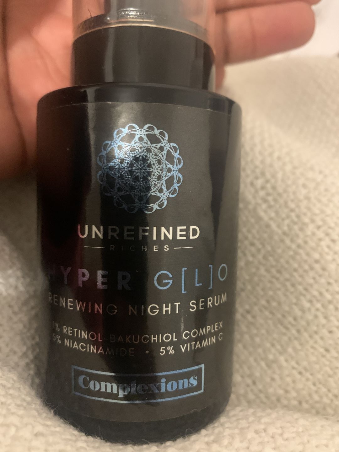 Customer photo review of HYPER G[L]O - Renewing Night Serum