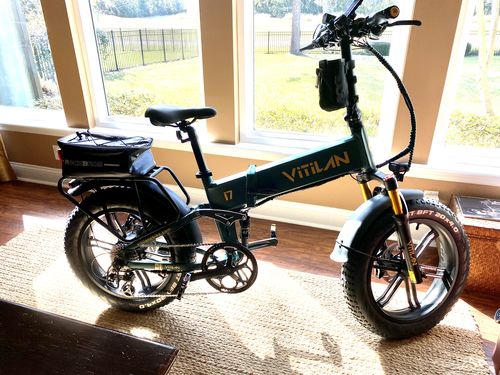 Customer photo review of I7 Pro Folding Full Suspension Electric Bike