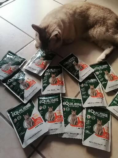 Customer photo review of Effilés au poulet, courges & agrumes (chat stérilisé et chat adulte)