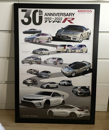 Customer photo review of 30th Anniversary Type R Poster - White