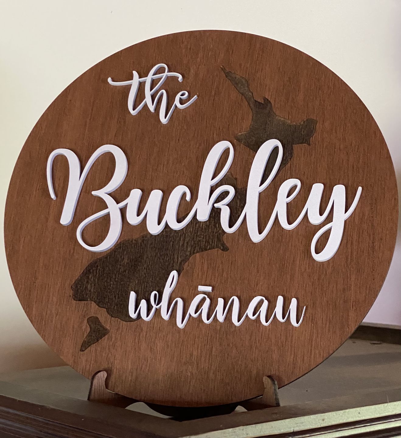 Customer photo review of NZ Family Name Round