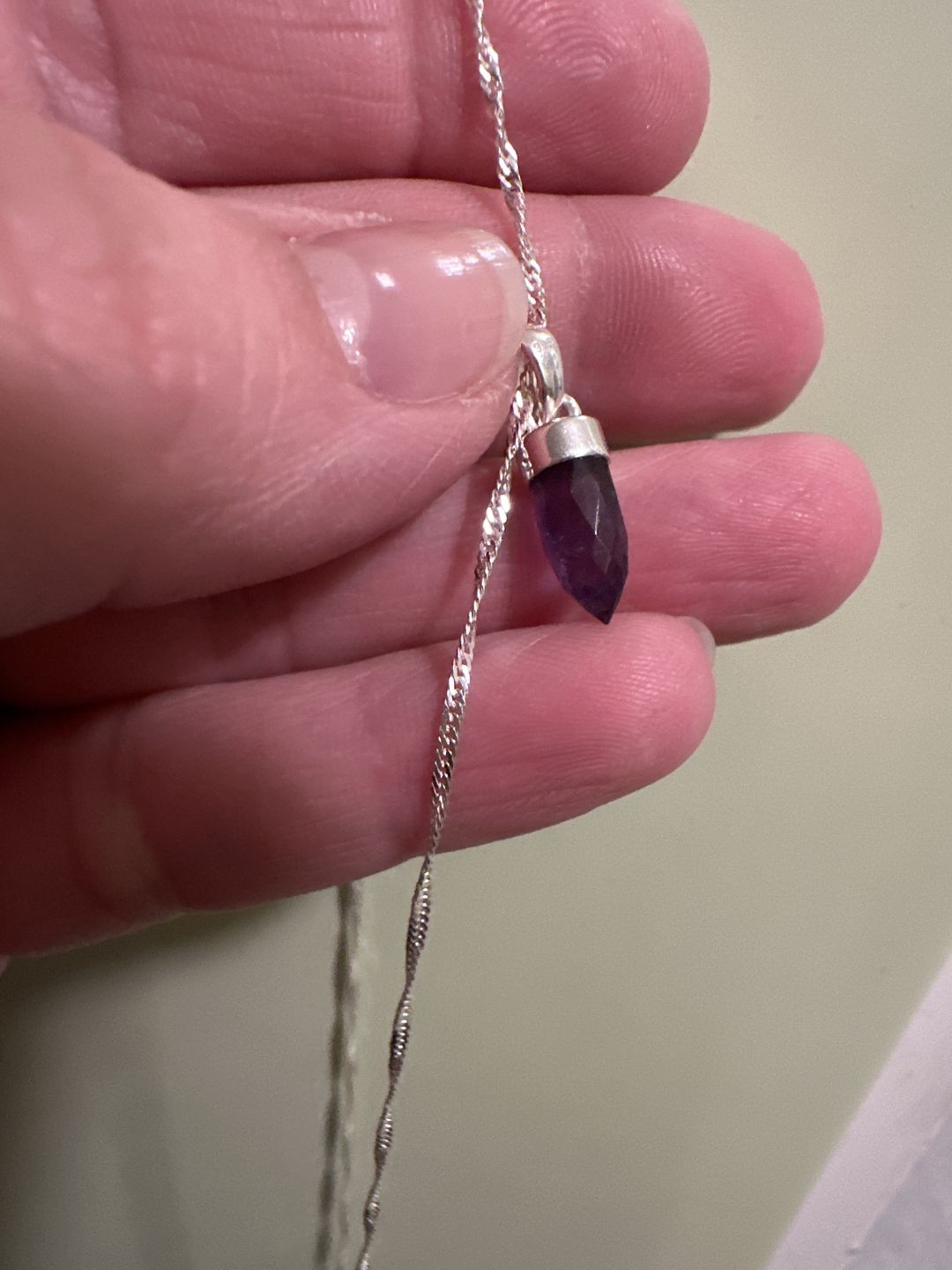 Customer photo review of Berlock Minispets Ametist Silver
