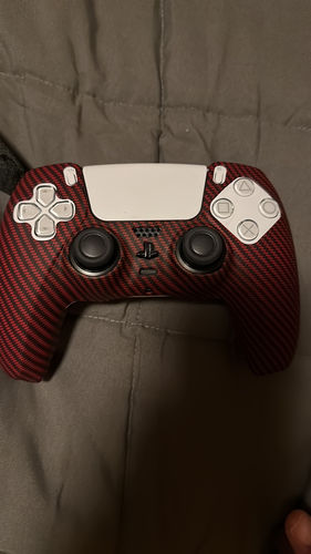 Customer photo review of Red Carbon Fiber - PS5 Controller Skin