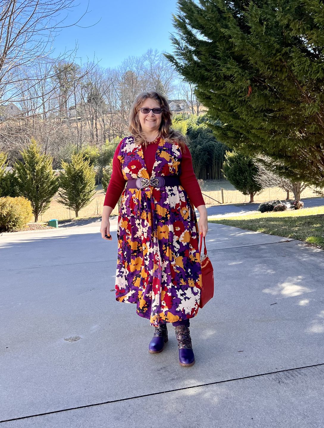 Customer photo review of Retro Painted Buckle Flat Shoes