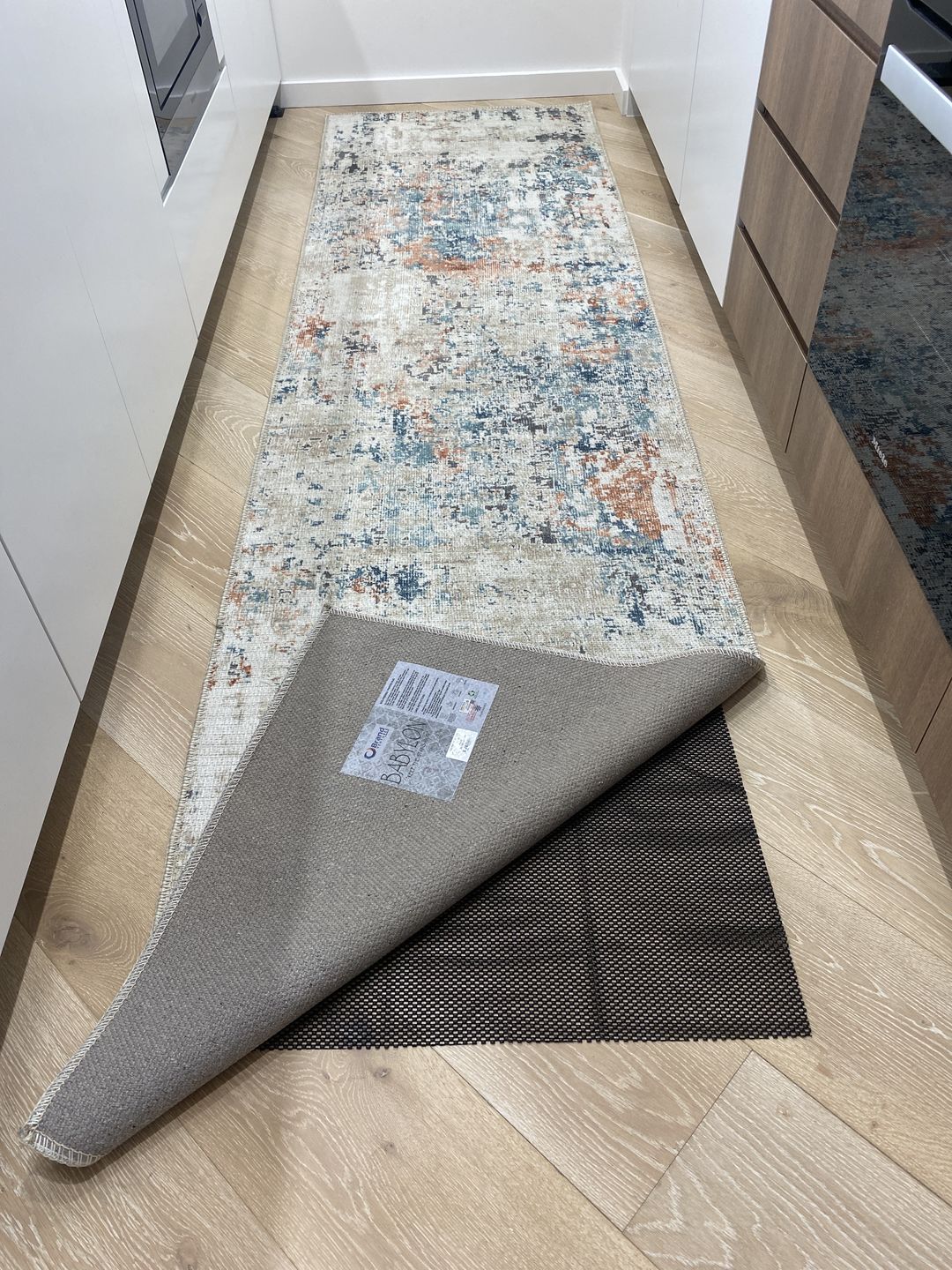 Customer photo review of Anti Slip Rug Stop Pad For Hard Surfaces, Wooden & Tiled
