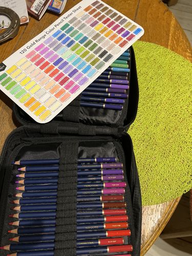Customer photo review of 120 Pièces Crayons De Couleur Castle Gold Dans Un Étui À Fermeture Éclair
