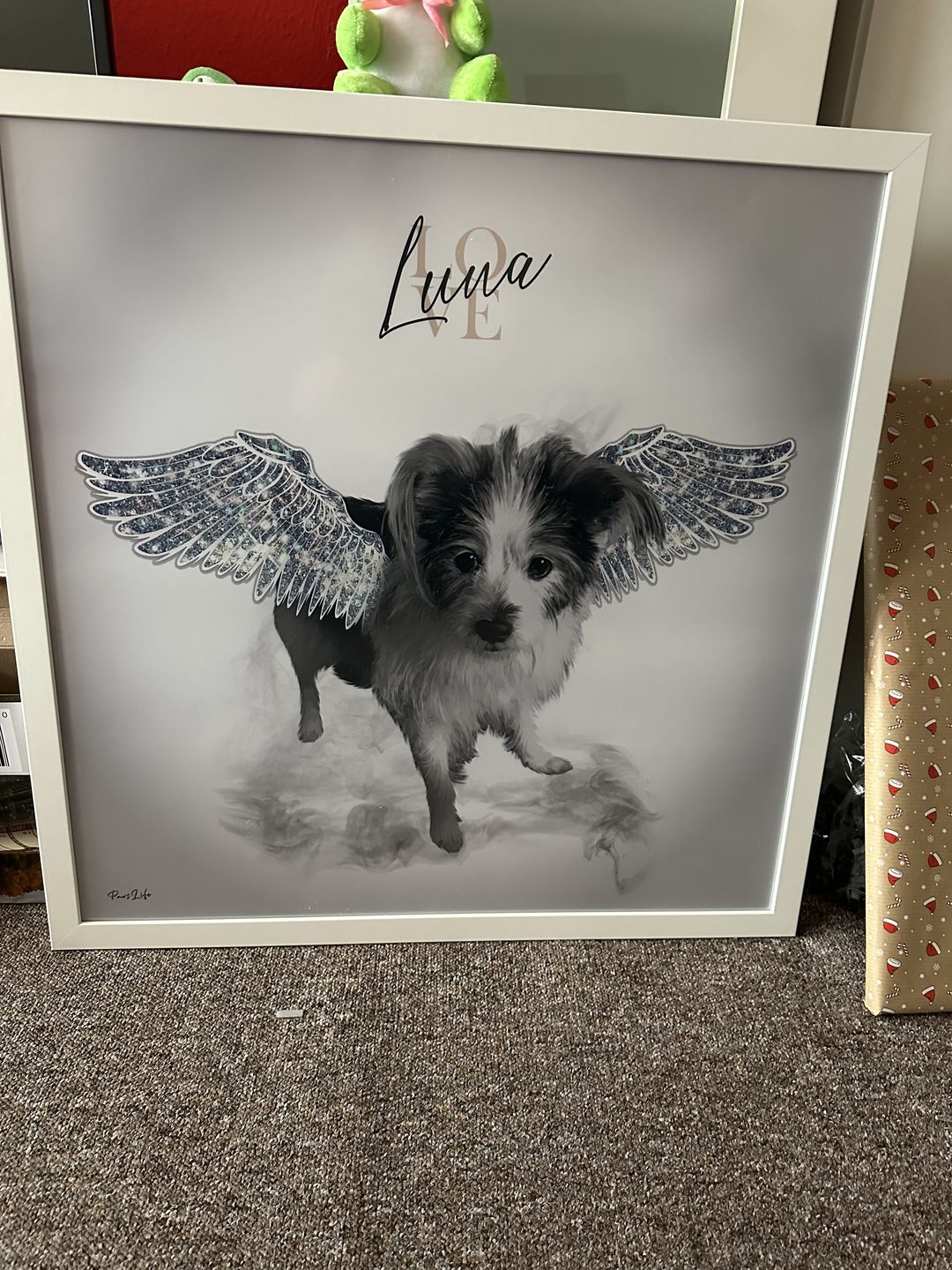 Customer photo review of Personalisiertes Portrait - Diamant Engel Stil