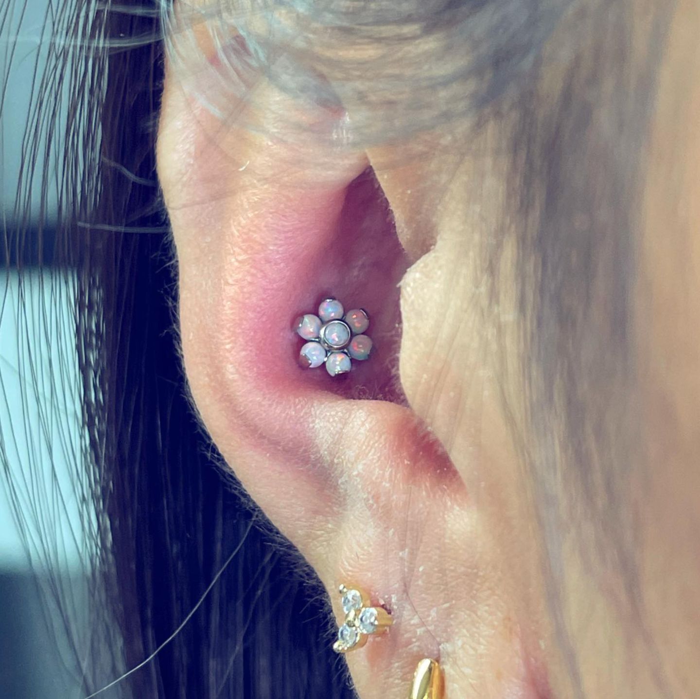 Customer photo review of Piercing Aftercare Swabs