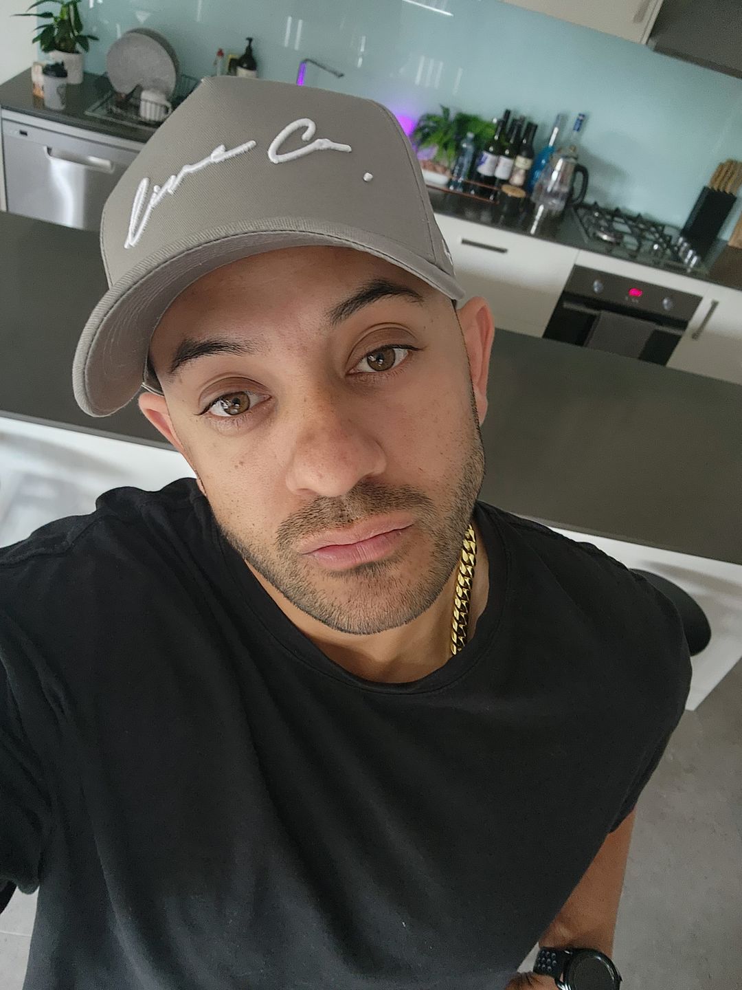 Customer photo review of Black Signature Series A-Frame Snapback