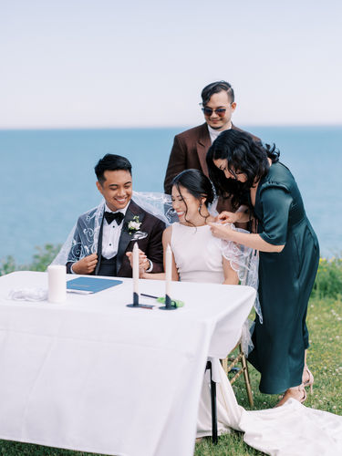 Customer photo review of The Embroidered Filipino Unity Veil