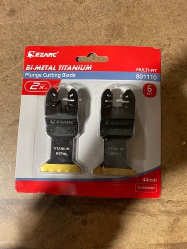 Customer photo review of Titanium Oscillating Blade for Metal, Wood Nails, Screws Cutting, Plastic