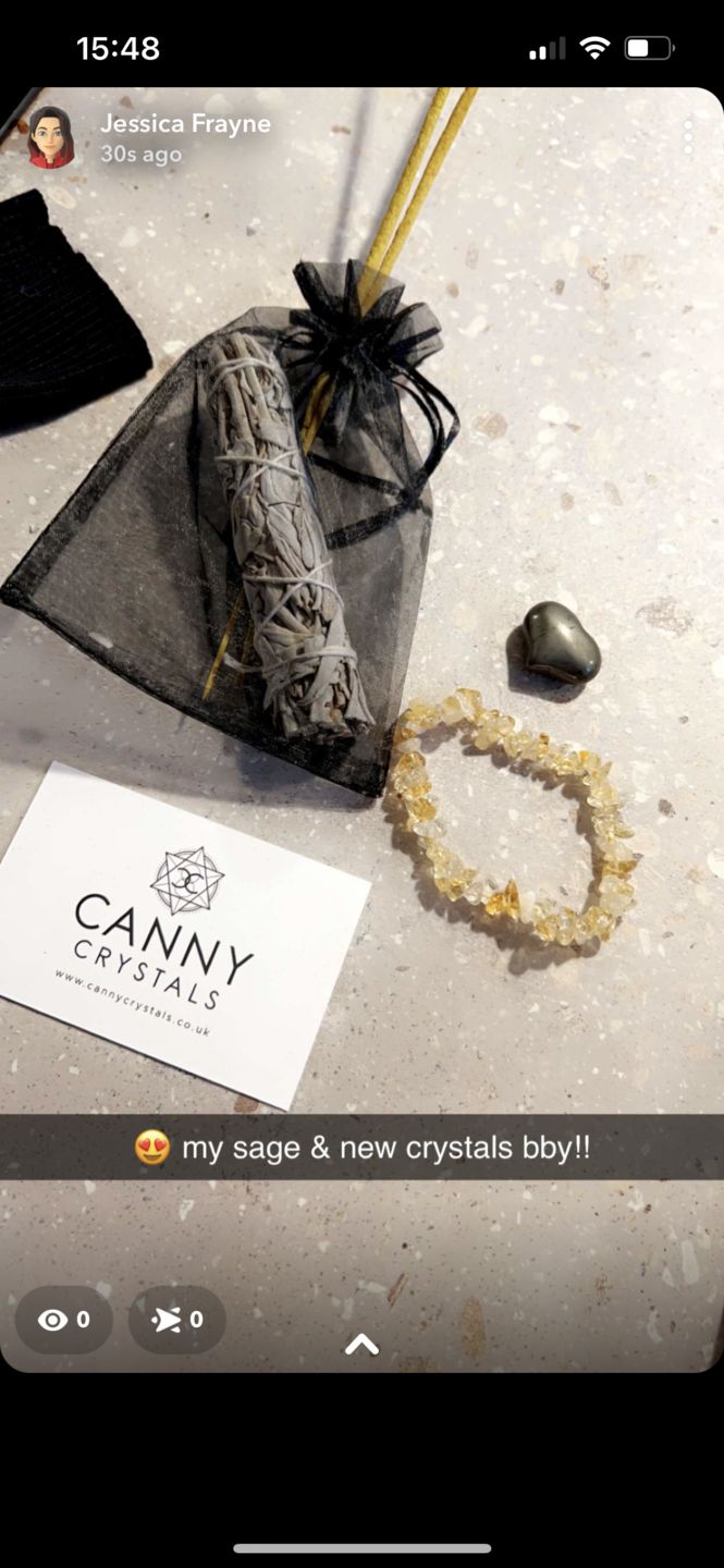 Customer photo review of Citrine - Crystal chip bracelet