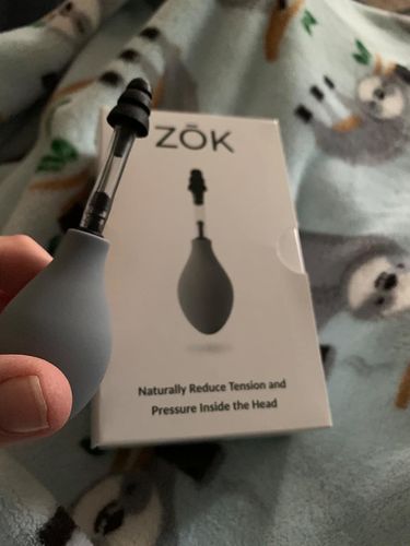 Customer photo review of Zōk- Naturally Reduce Pressure and Tension Inside the Head