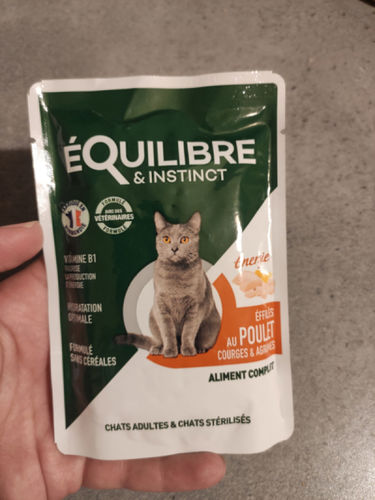 Customer photo review of Effilés au poulet, courges & agrumes (chat stérilisé et chat adulte)