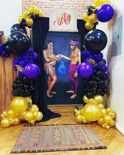 Customer photo review of Custom Fabric Backdrop for Birthday&Baby Shower&Wedding& Any Event Decorations