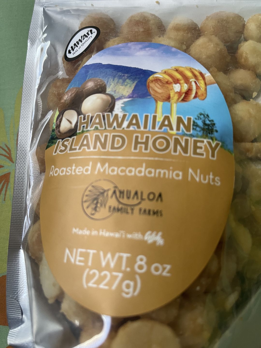 Customer photo review of Hawaiian Island Honey Macadamia Nuts