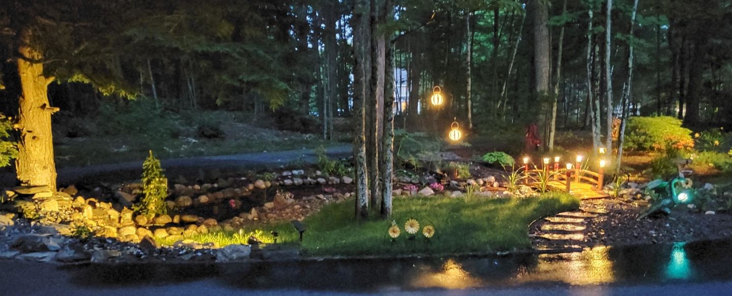 Customer photo review of TSUN Solar Spotlights Outdoor Garden Lights