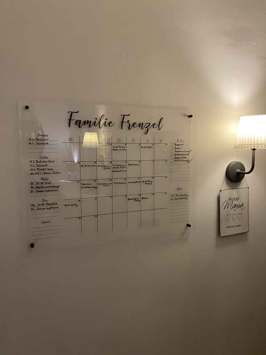 Customer photo review of 5-Namen Familienplaner