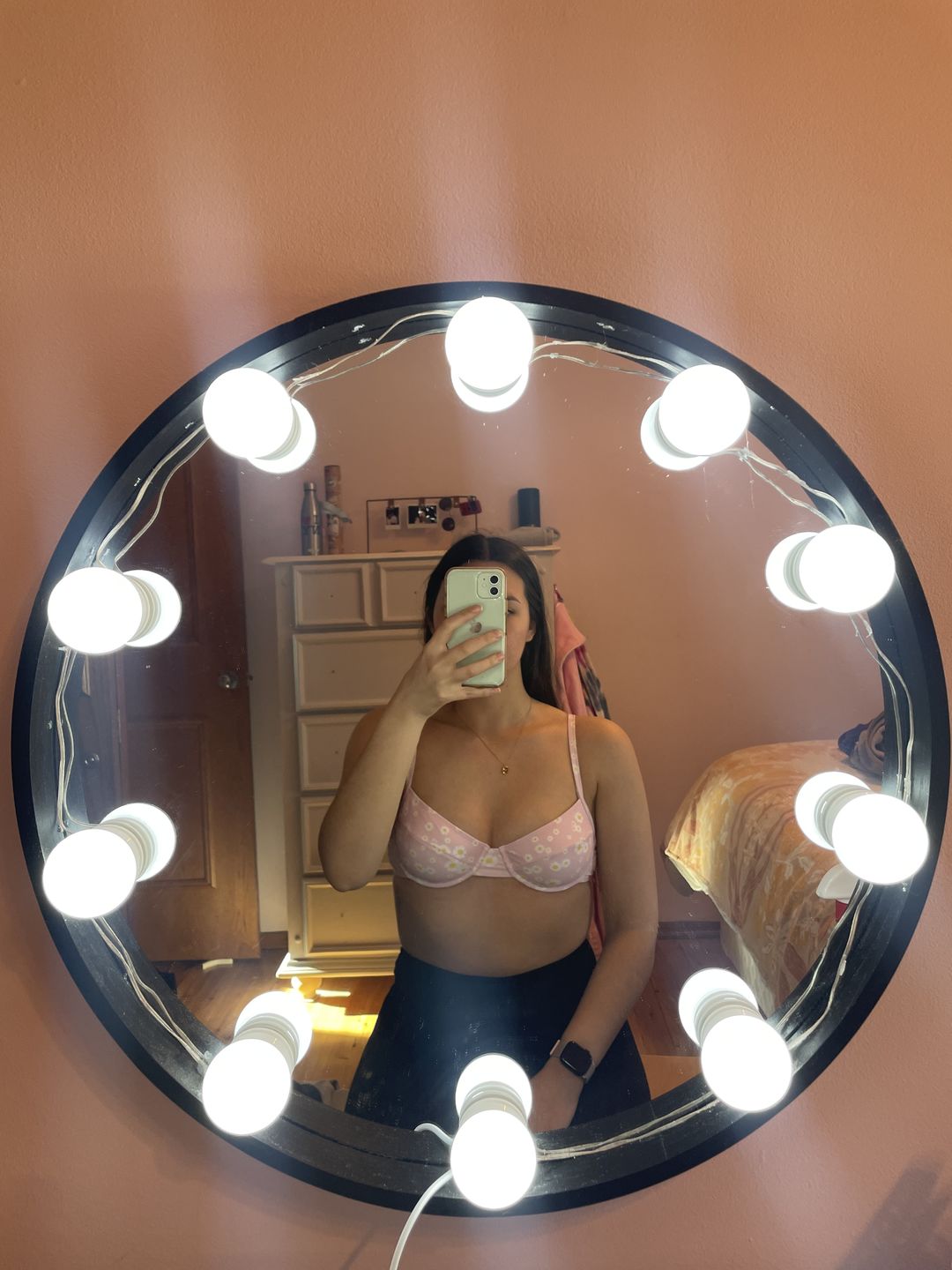 Customer photo review of Nova Underwire Bra - Pink Daisy