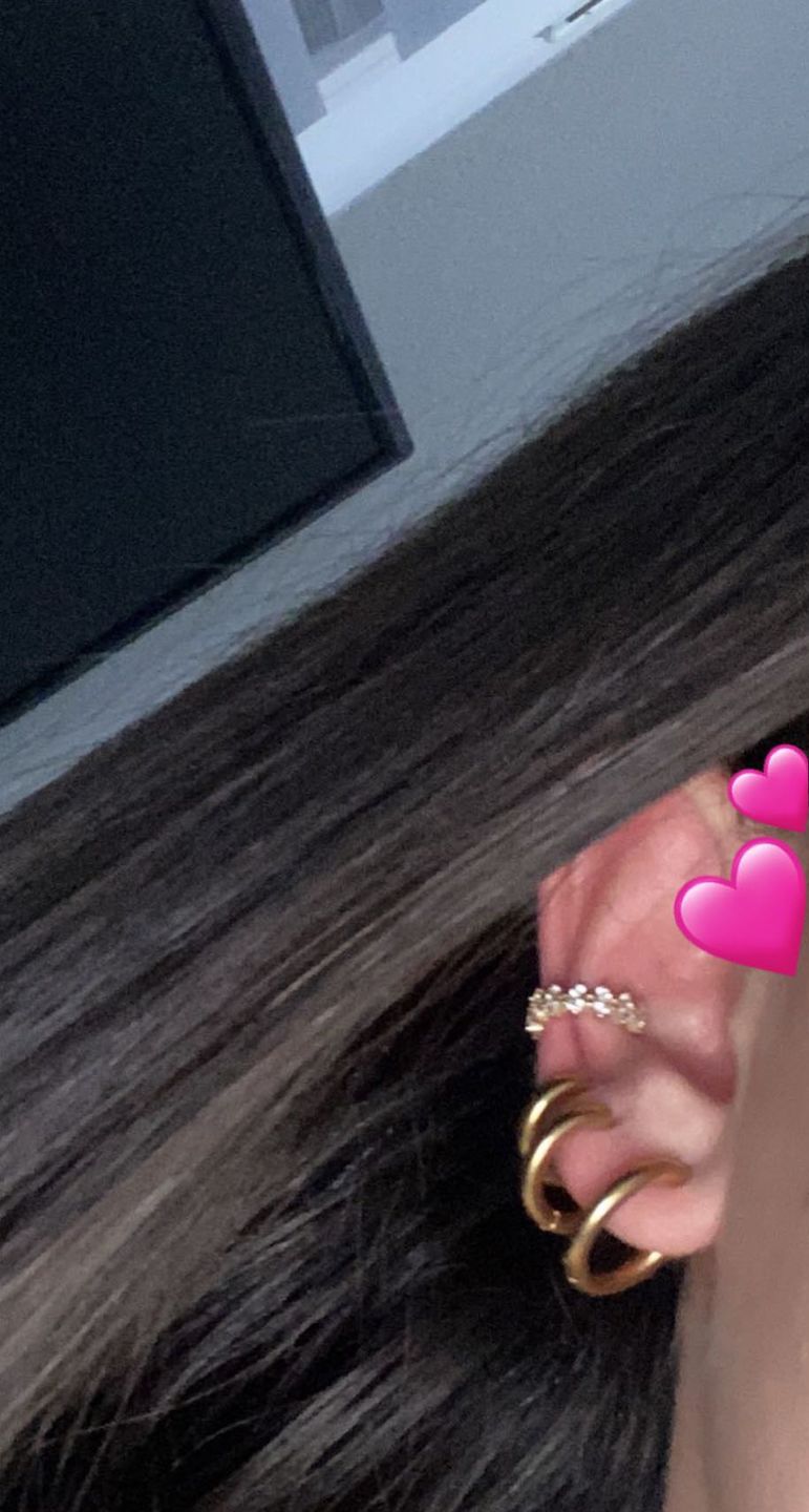 Customer photo review of Simple Set Ohrringe | 18K vergoldet
