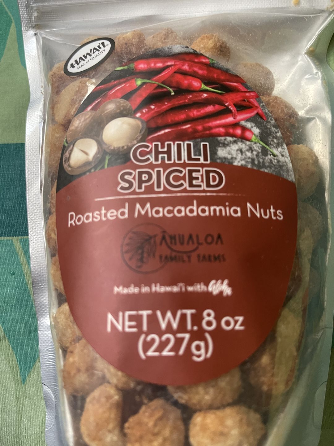 Customer photo review of Chili Spiced Macadamia Nuts