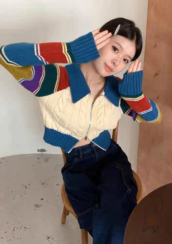 Customer photo review of One Way Ticket Zip Up Cardigan