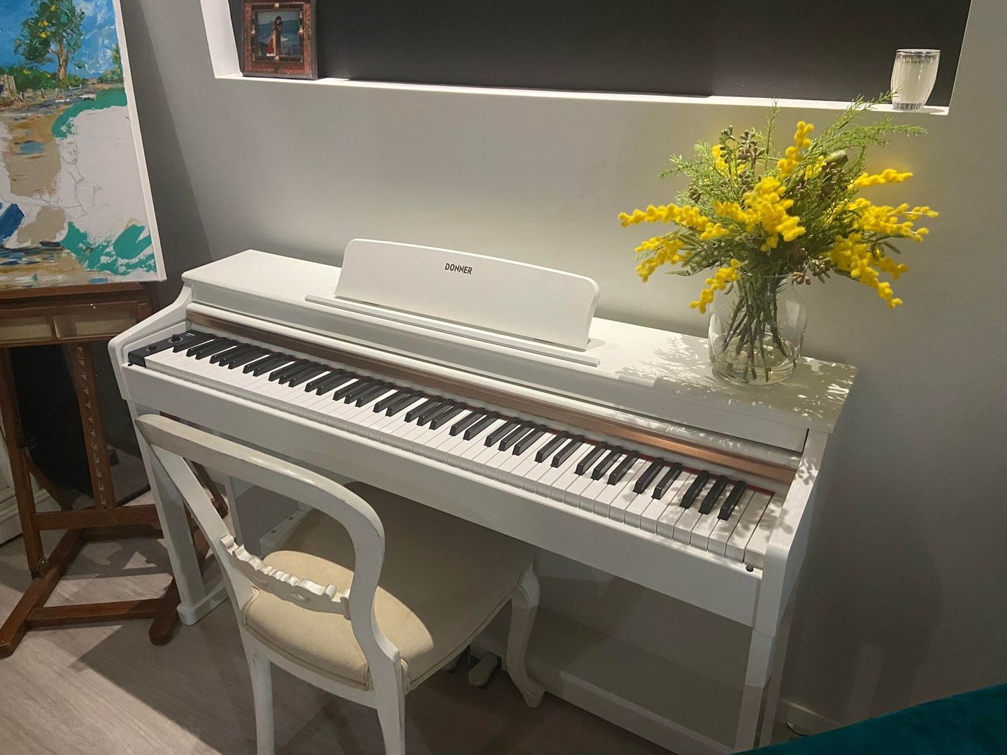 Customer photo review of Donner DDP-100 Piano numérique 88 touches lestées