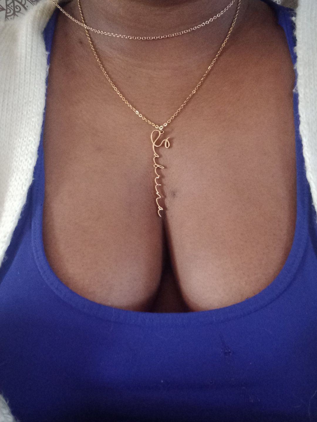 Customer photo review of [NOUVEAU] Collier Signature Personnalisable