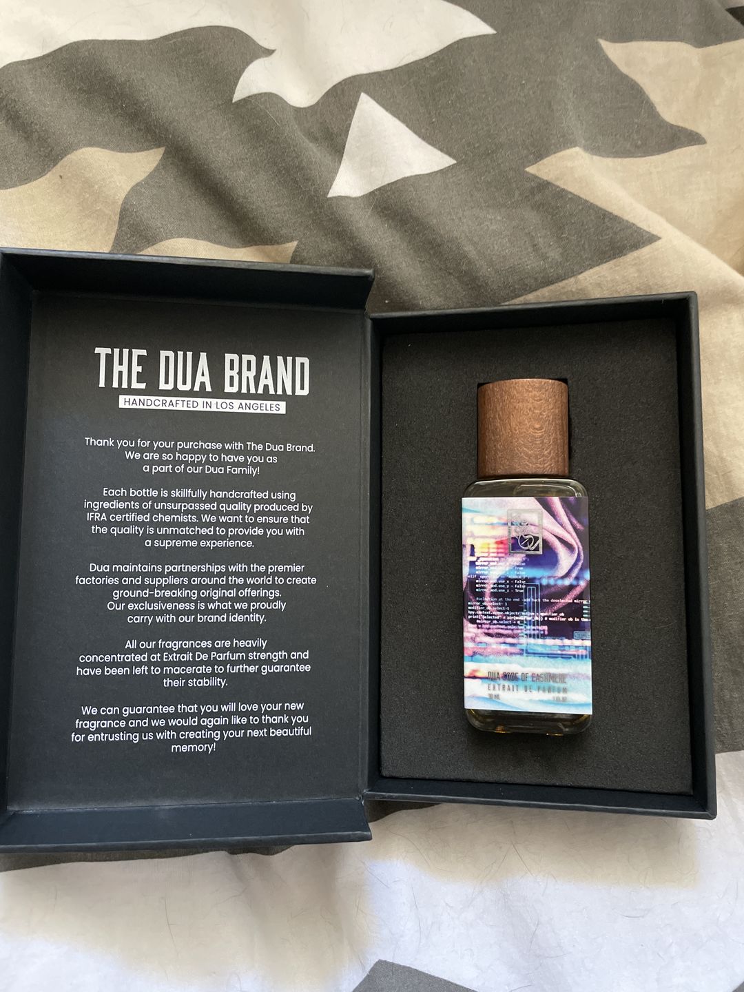 Customer photo review of Dua Code of Cashmere