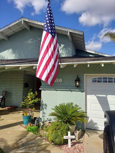 Customer photo review of 3x5ft 2-ply polyester American Flag (Most Popular Size)