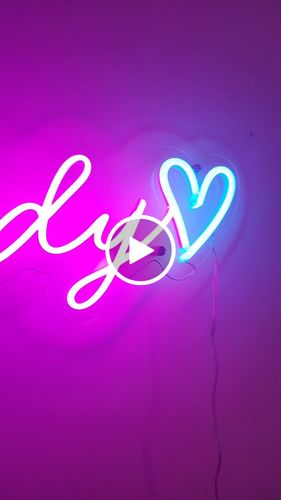 Customer video review of Custom Neon Signs for Kids Rooms