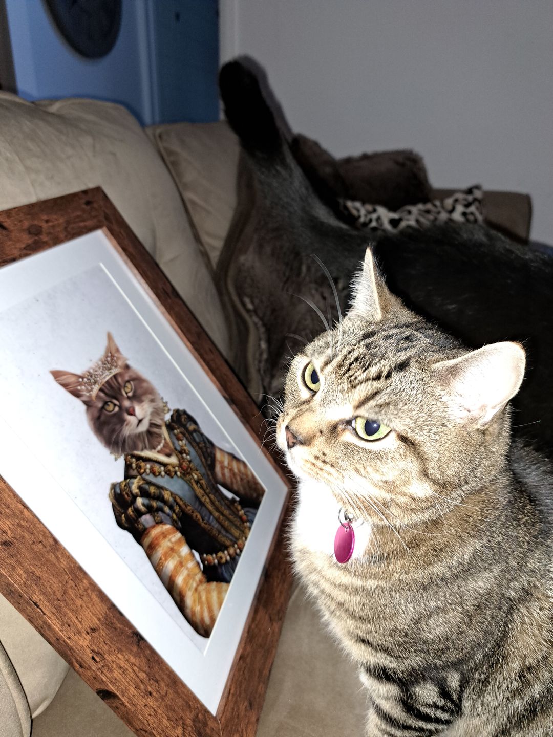 Customer photo review of The Pearl Princess: Custom Pet Portrait