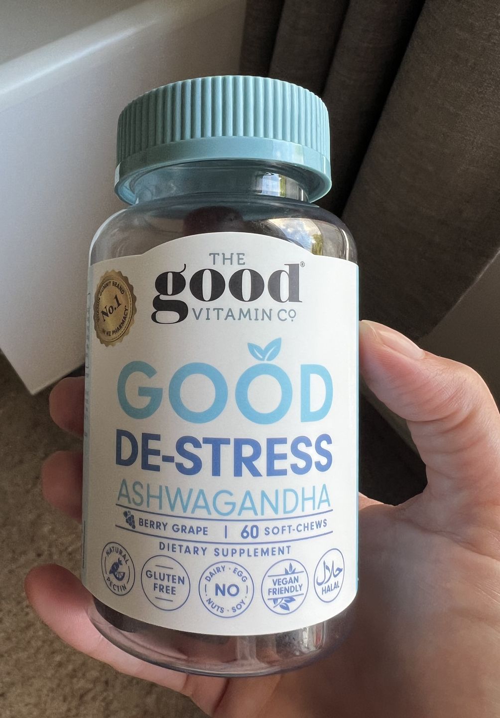 Customer photo review of Good Destress Ashwagandha Supplements