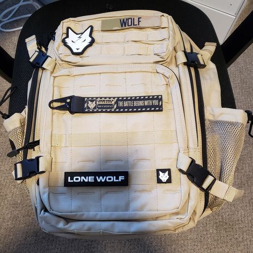 Customer photo review of Gen 3 Tan 45L Backpack